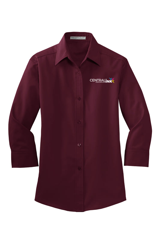 Port Authority® Women's 3/4-Sleeve Easy Care Shirt