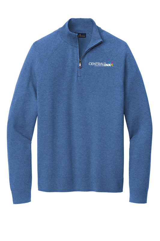 Brooks Brothers® Cotton Stretch 1/4-Zip Sweater